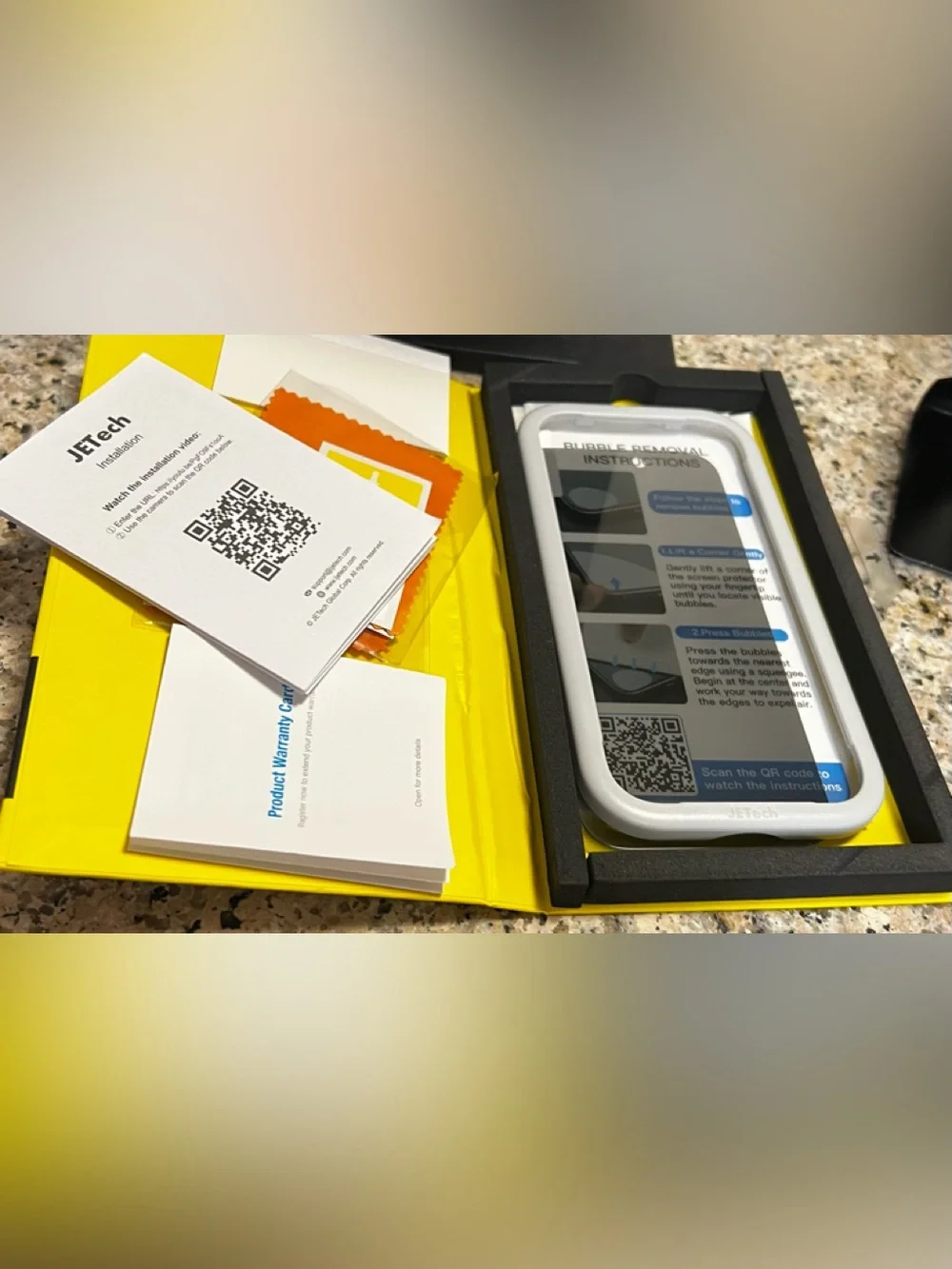 Yellow Tempered Glass Screen Protector